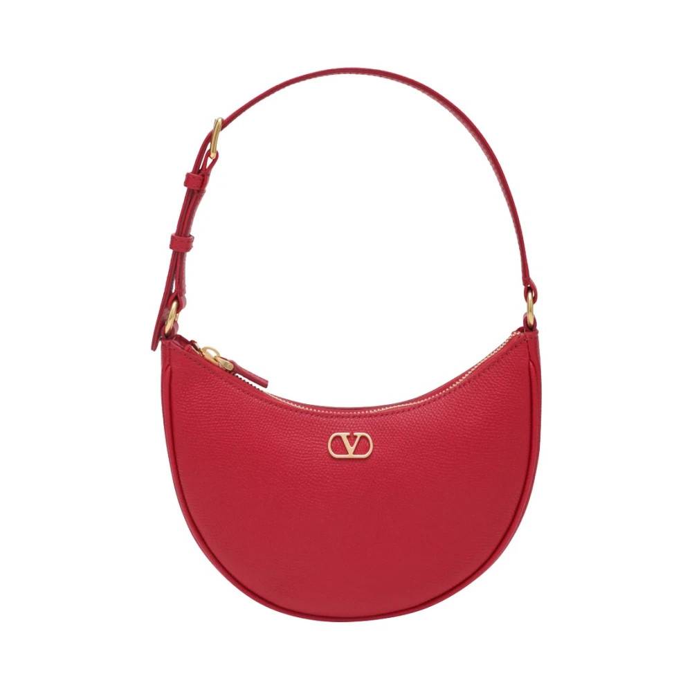 Valentino Garavani VLogo Signature Mini Hobo - Tasker - Dame - Rød - ONE SIZE - Uld