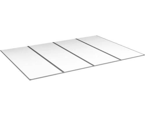 Kanalplasttak komplett HALLE Isolux bärande profiler opal 16x1050x2500 mm 4st skivor
