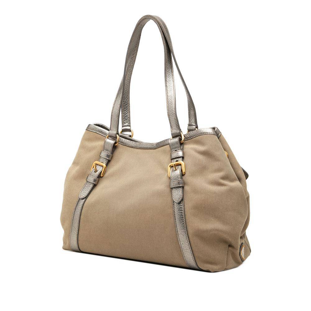 Prada Vintage Canapa Tote Stl. - Totebags Från Magasin - Brown (L 25cm x W 33cm x D 14cm)