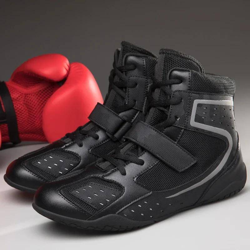 New Men Wrestling Shoes Women Wrestling Sneakers Boxing Footwears Anti Slip Gym Shoes 46