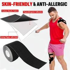 3 rullar kinesiologitejp, 2,5 cm * 5 m, 5 cm * 5 m vattentät sporttejp, oklippt sporttejp, elastisk muskeltejp, sporttejp, knästejp lämplig för sport - Multifärgad (2,5 cm * 5 m,5 cm * 5 m)