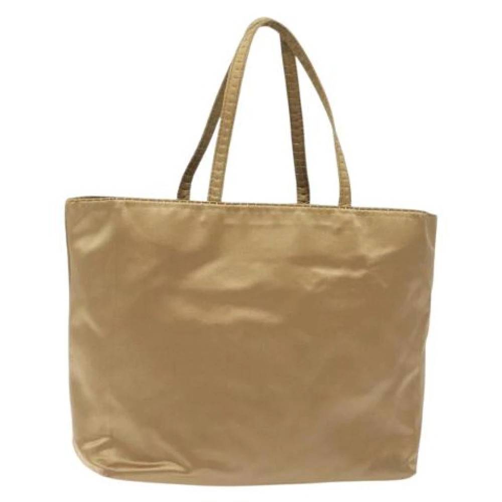 Prada Vintage Pre-owned Satin prada-tasker - Vintage - Dame - Beige - ONE SIZE - Satin