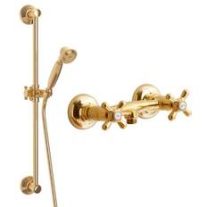 Lavabo Retro komplet brusesystem - Massiv messing