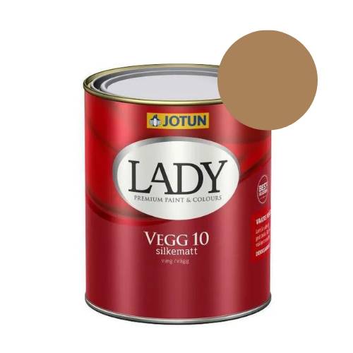 TILBUD: JOTUN LADY Væg 10 Vægmaling 0,68 l. (Glans 10). Farve: 10001 Dijon Yellow.