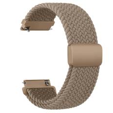 20mm Flettet Solo Loop til Garmin Vivoactive 5/3/3 Music Armbånd til Garmin VivoMove3/Trend/Sport Venu SQ/SQ2/2plus Rem Jordfarvet grå Earthy grey 20mm