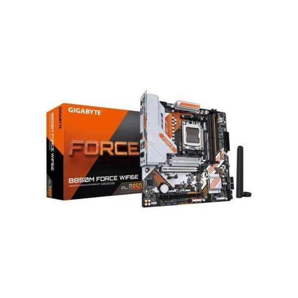 Bundkort - GIGABYTE - B850M FORCE WF6E - Micro-ATX formfaktor - AMD B850 chipsæt - DDR5 & PCIe 5.0 - WiFi 6E