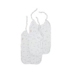 Bib Long (2-pack), Hagesmæk - Dolphin - OS