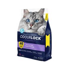 Kattegrus Odour lock Lavendel 12 kg. Intersand.