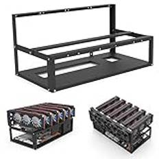 Mining Rig Frame, Dator SECC Chassis Moderkort Bracket Kit Open Air Mining Frame Rig Case 6 GPU Frame Case Ramhus Grafikkortshållare Miner Datorhylla (-10235327)