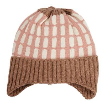 Mössa Barn - Gårda Lönneberga Beanie (rosa/brun) (Storlek: 47-52 cm)