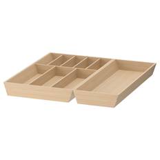 IKEA - UPPDATERA bestikbakke/bakke t køkkenredskaber, lys bambus, 52x50 cm
