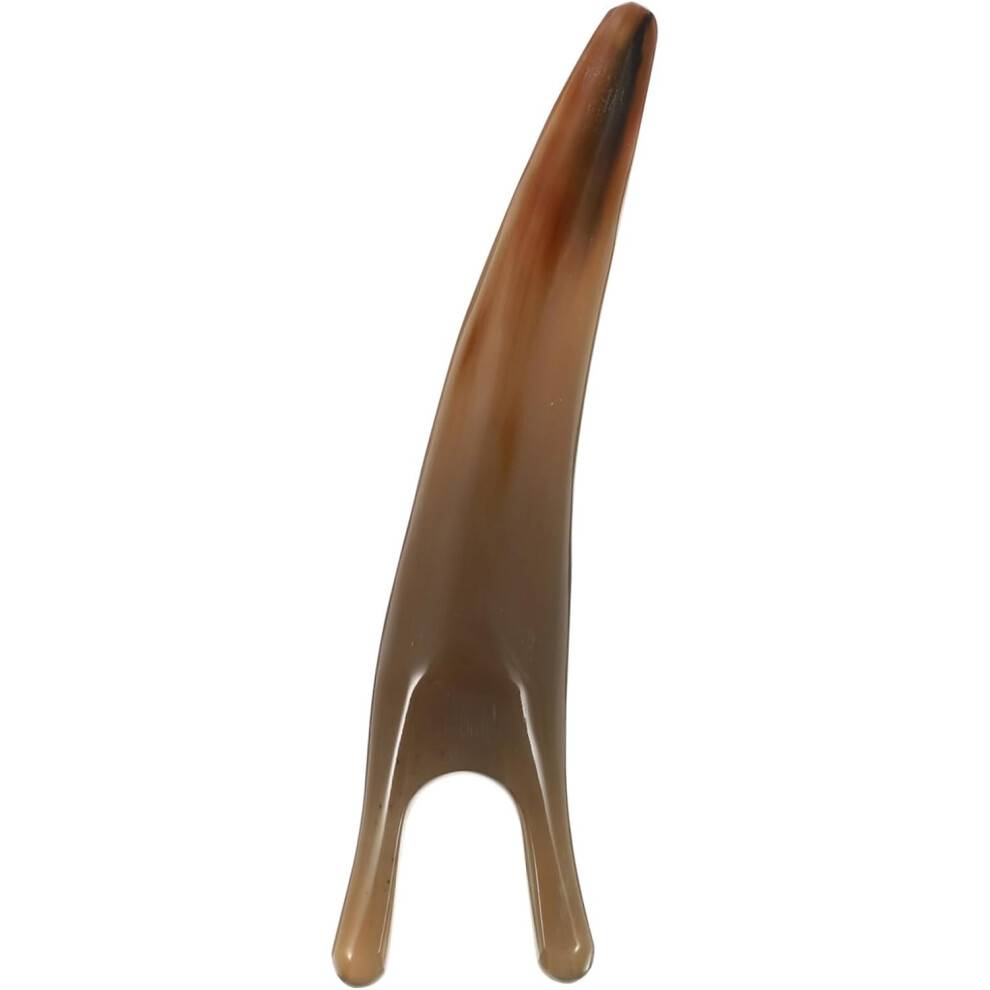 Gua Sha ansiktsverktyg Buffalo Horn Reflexologi Massager för ansikte och näsa Slumpmässig färg