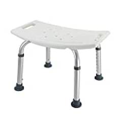 Jopassy Duschpall duschstol för seniorer, 35–55 cm höjdjusterbar badkarstol för seniorer, robust duschpall, aluminium badsits kan belastas upp till 136 kg för äldre och gravida kvinnor