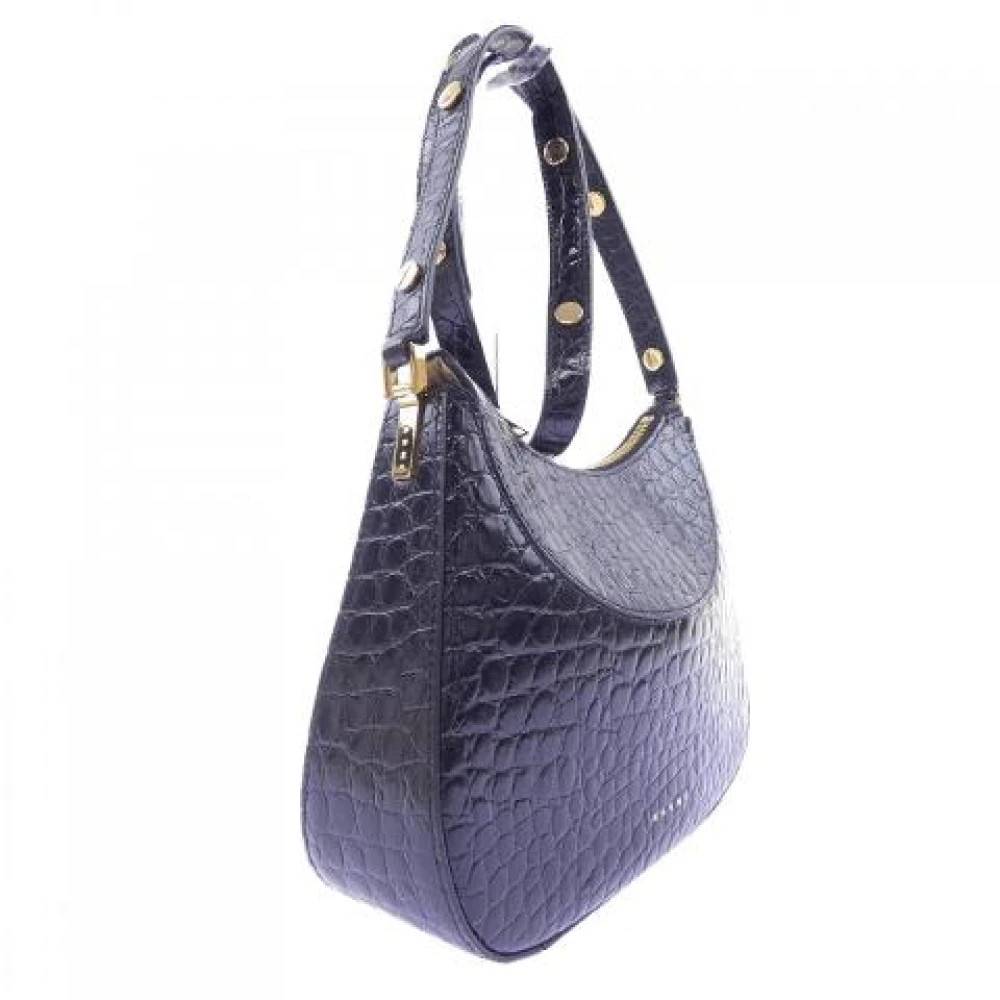 Marni Pre-owned Pre-owned Læder Skuldertaske - Vintage - Dame - Blå - ONE SIZE - Uld