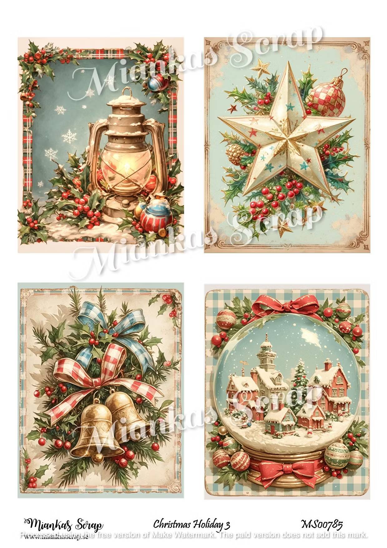 Miankas Scrap Klippark - Christmas Holiday 3