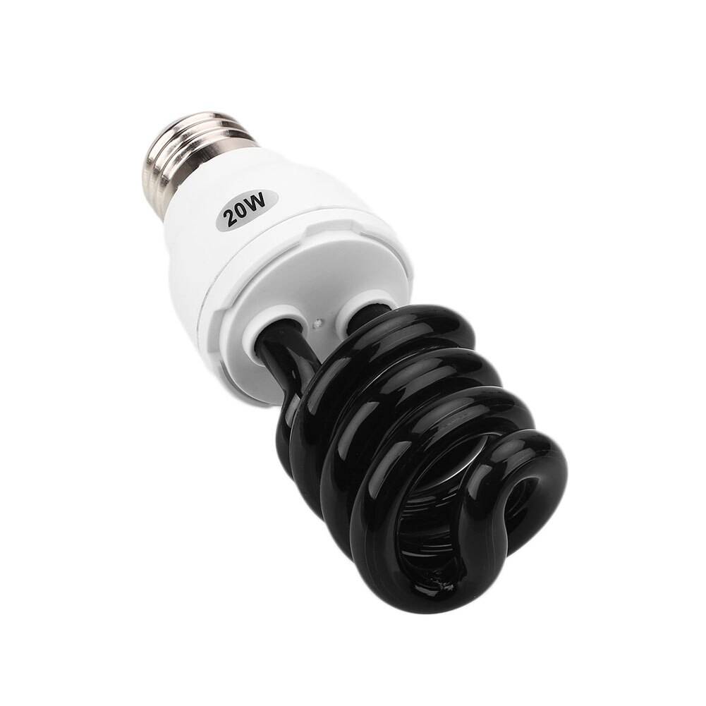 Lyser ultraviolett lampa glödlampa 20w e27 lysrör liten skruv blacklight 220v