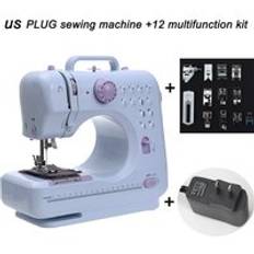 Inne symaskin mini ryska manuell fabrik hushållsstickning elektrisk bärbar dc power fotpedal overlock knapphål