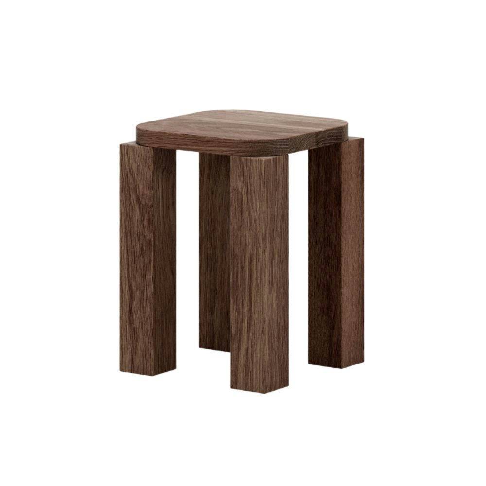 New Works Atlas Stool Fotpall Fumed Oak