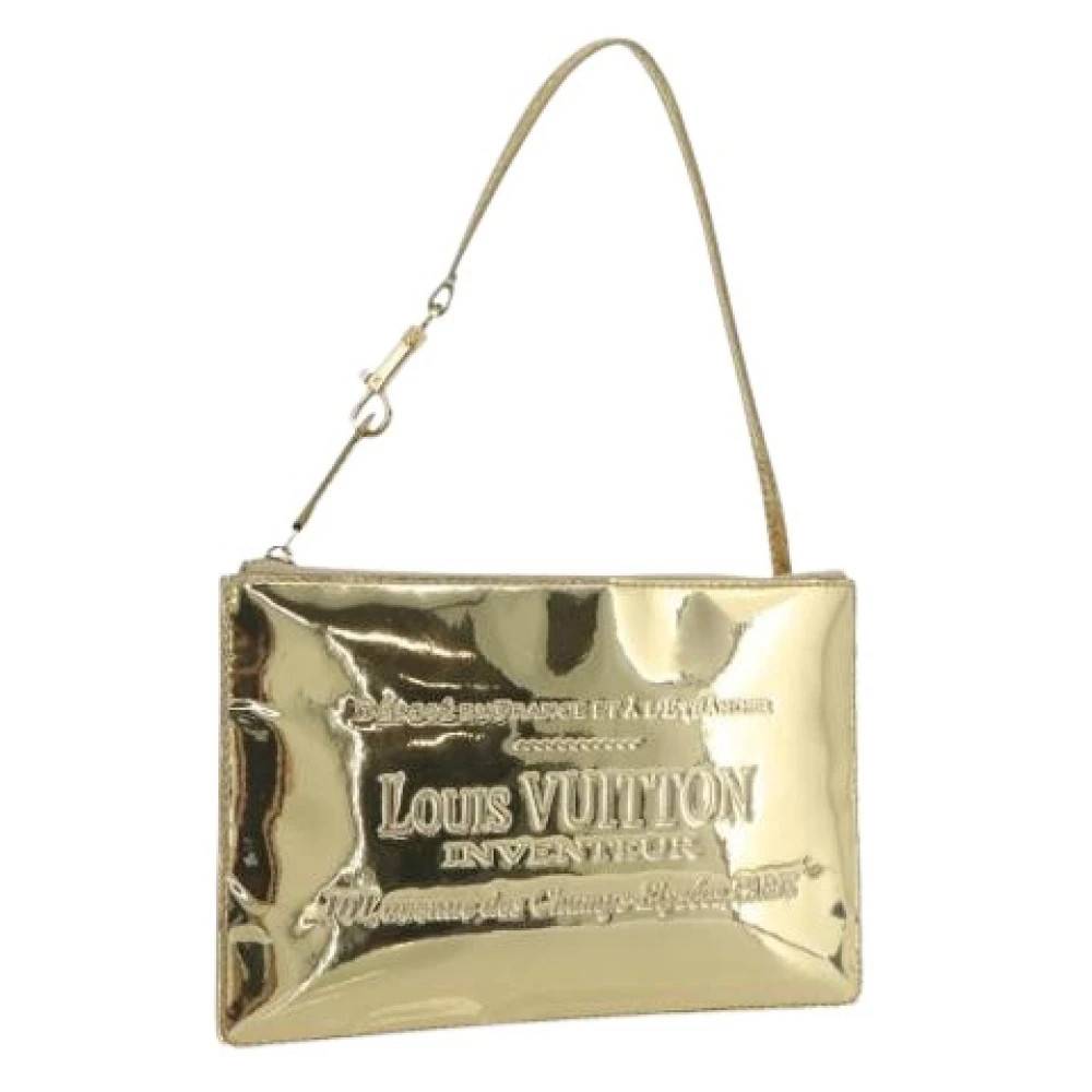 Louis Vuitton Vintage Pre-owned Monogram Miroir Canvas Clutch - Vintage - Dame - Gul - ONE SIZE - Uld