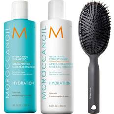 Moroccanoil HydratingSet Shampoo250ml, Conditioner250ml & Cushion Brush - 500 ml