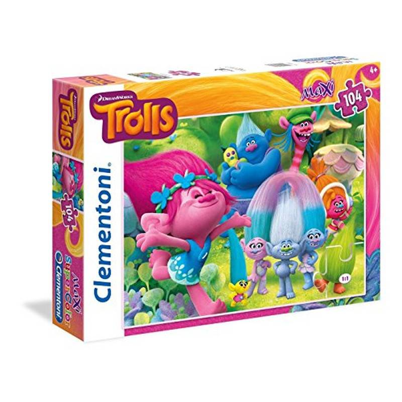 Clementoni 23981 "Maxi Trolls Puzzle (104-Piece)