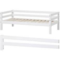 Hoppekids Enkelsäng Basic 70x160 inkl Säkerhetsskena, Vit