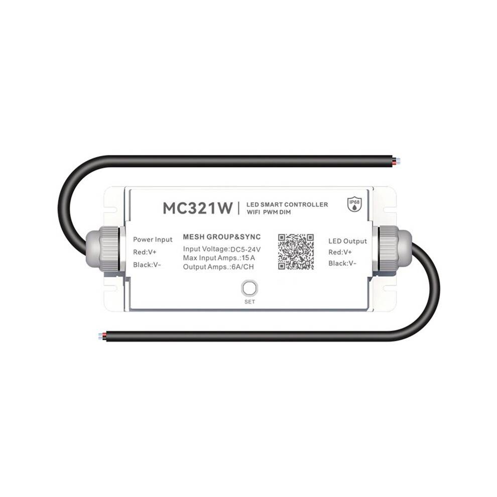 ZIGBEE MESH MC321Z Vattentät LED Controller LED Strip DC5-24V Enfärgad Tuya WiFi Zonsynk Musik Dimmer