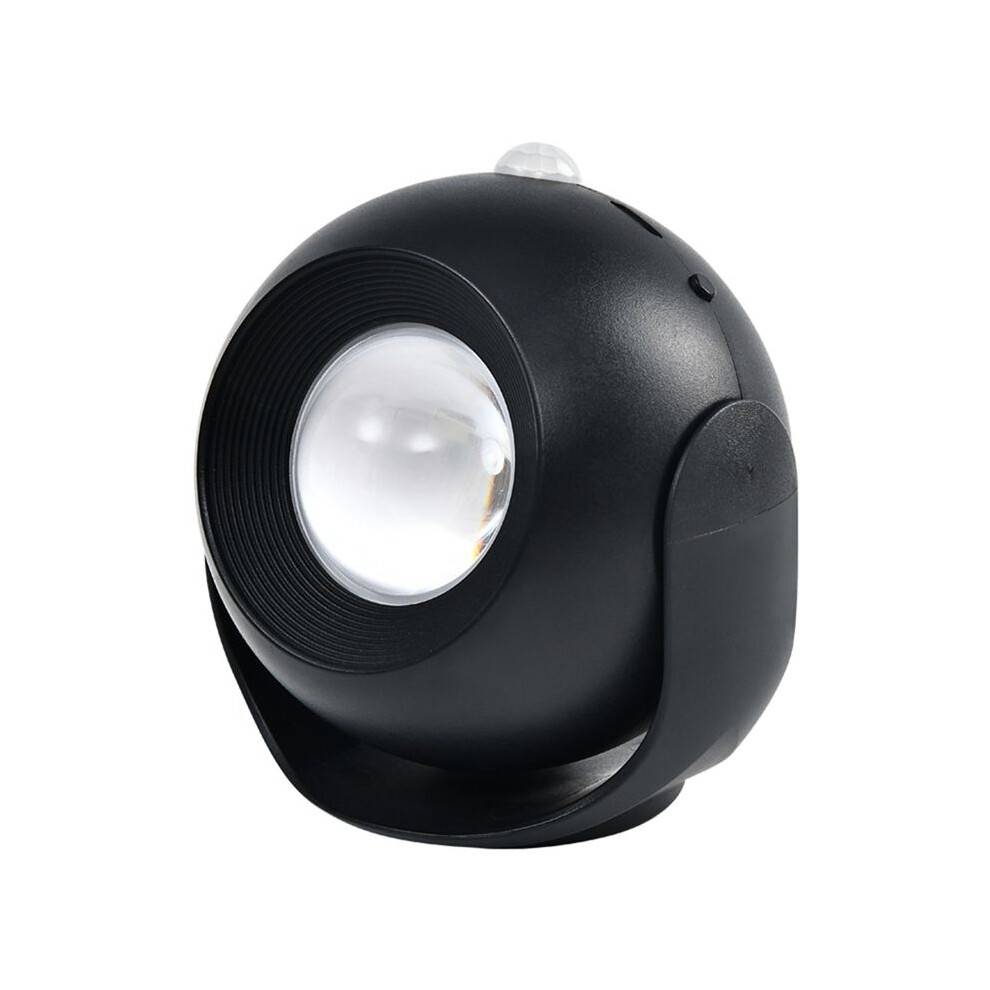 LED Wall Sconce Motion Sensor, 3 Color Sunset Wall Lamp for Bedroom,Wall Light , Rechargeable Picture Lights Black