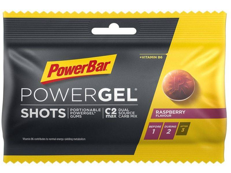 PowerBar PowerGel Raspberry Vingummi, 9 St.