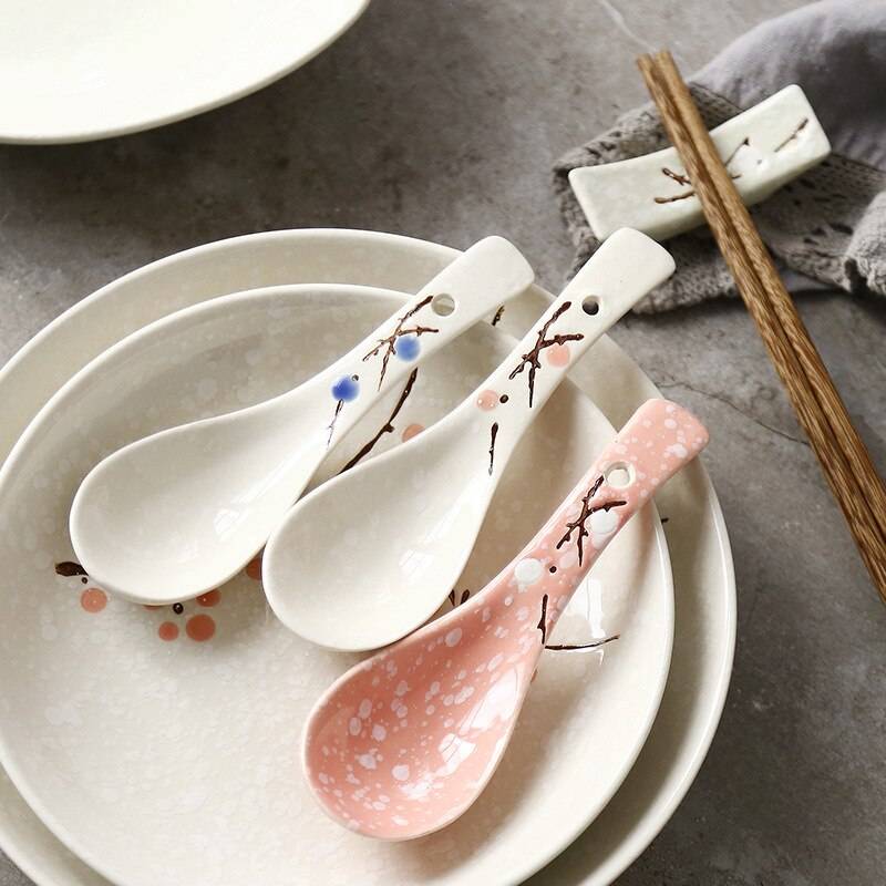 Japansk Keramisk Sked - Rött plommon