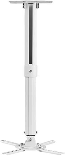 Suptek Projektor takfäste - universell projektor väggfäste hållare med 21-54 cm förlängningsstång upp till 13,6 kg lastkapacitet