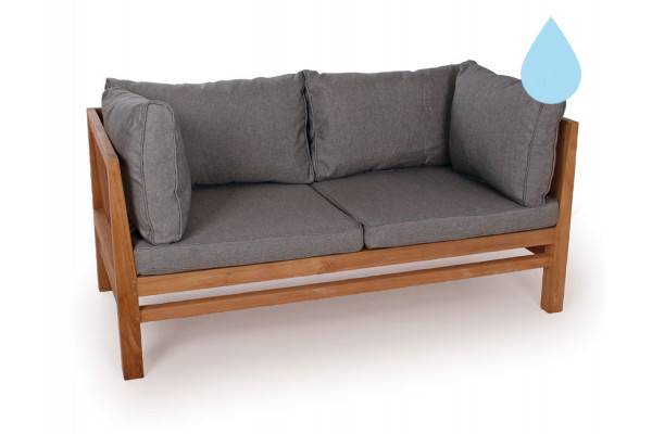Colorado Teak Sofa - 2 pers. Grå Vandafvisende