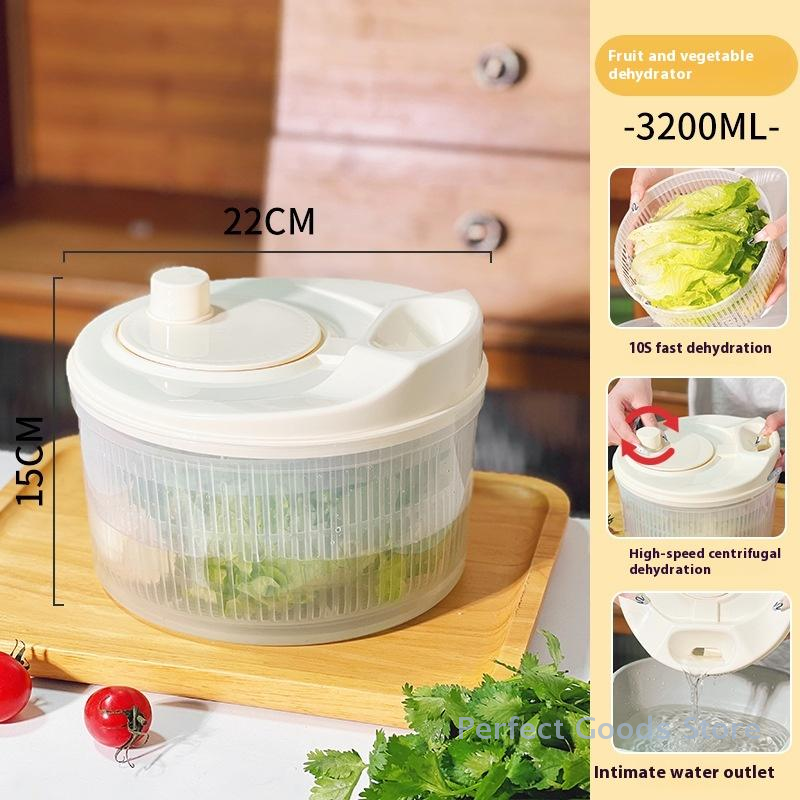 Multifunction Manual Salad Spinner Dryer Vegetable Fruit Food Dehydrator Quick Drying Kitchen Household Vegetable Dehydrator
