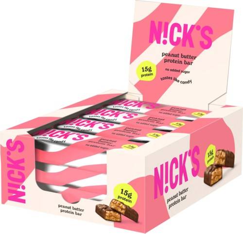 NICK'S Protein bar peanut butter 50 g x 12