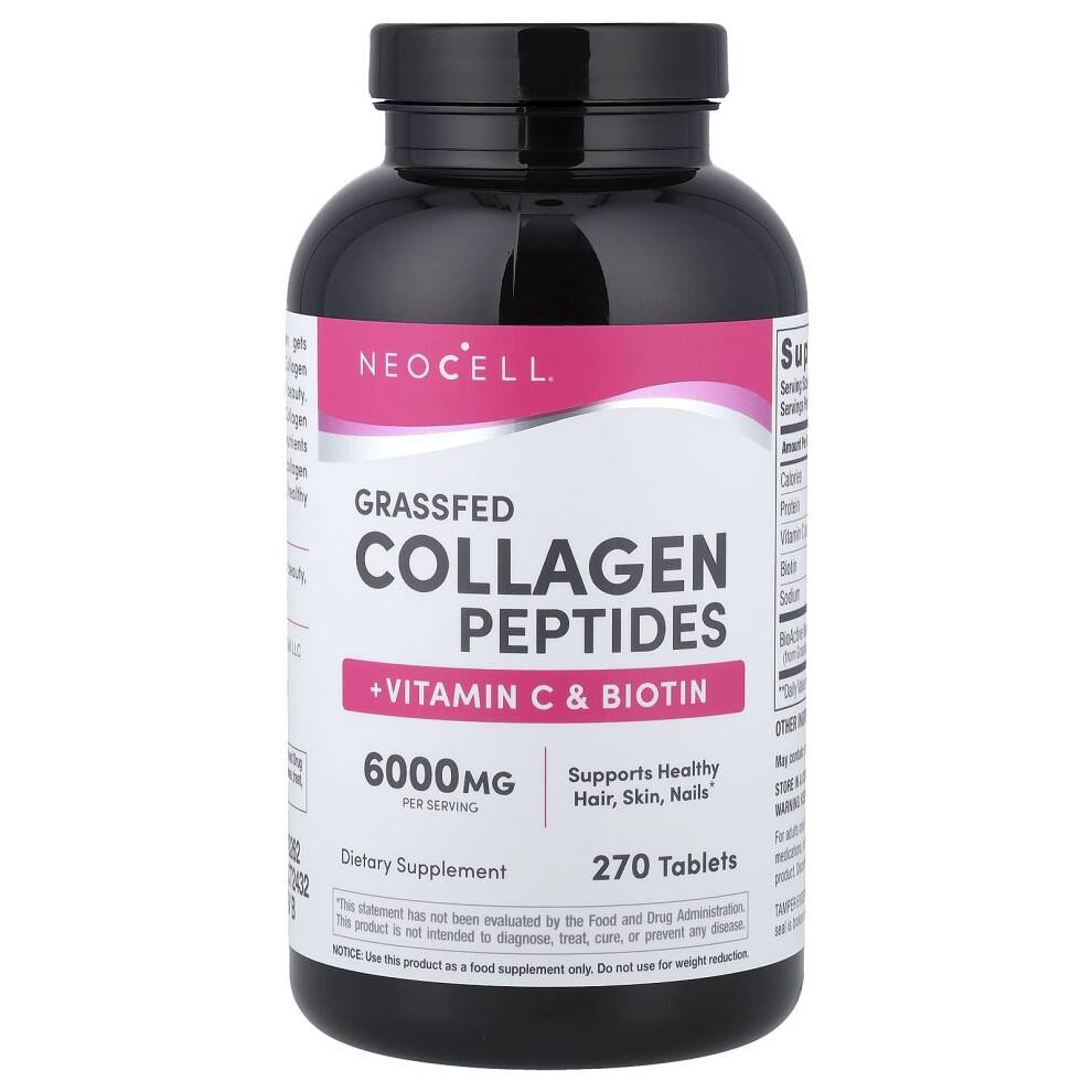 NeoCell, Super Kollagen, + Vitamin C & Biotin, 270 Tabletter