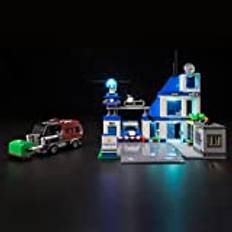 Brick Shine GC Light Kit för Lego Police Station 60316 (Lego Set ingår inte) (Klassisk)