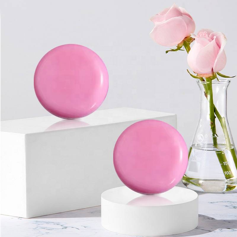 Wholesale OEM Private Label Facial Cleanser Anti Aging Wrinkle Pink Anti Acne Organic 100% Pure Rose Essential Oil Handmade Soap