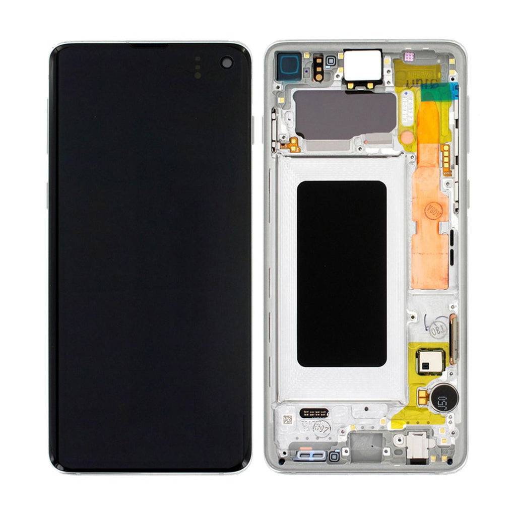 Samsung Galaxy S10 Skärm LCD Display Original Vit