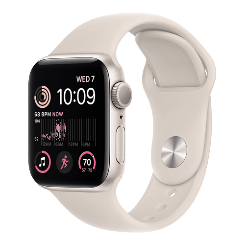 Apple Watch SE 3rd Gen (2025) GPS + Cellular - Aluminium/Sport Band 44mm / Utmärkt skick / Starlight