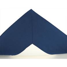 Blødt kuvertlagen 90x200 - 100% bomuldssatin - 8 cm i højden - Blåt lagen til topmadras - By Night satin lagen
