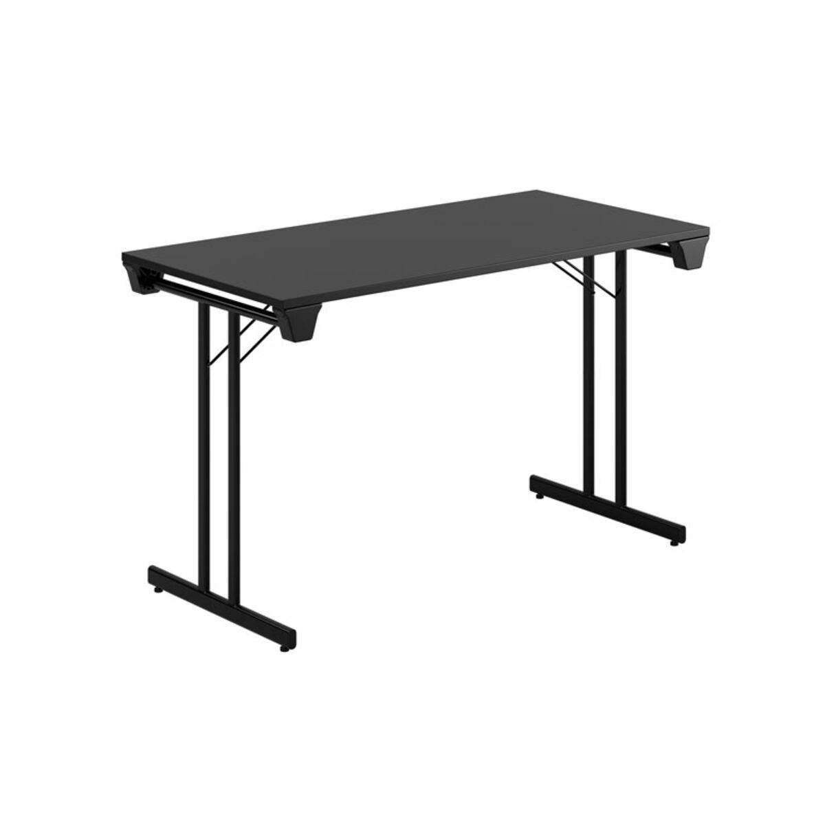 Dinner Style - 120x60cm - Sammenklappeligt bord - Sort -sort.