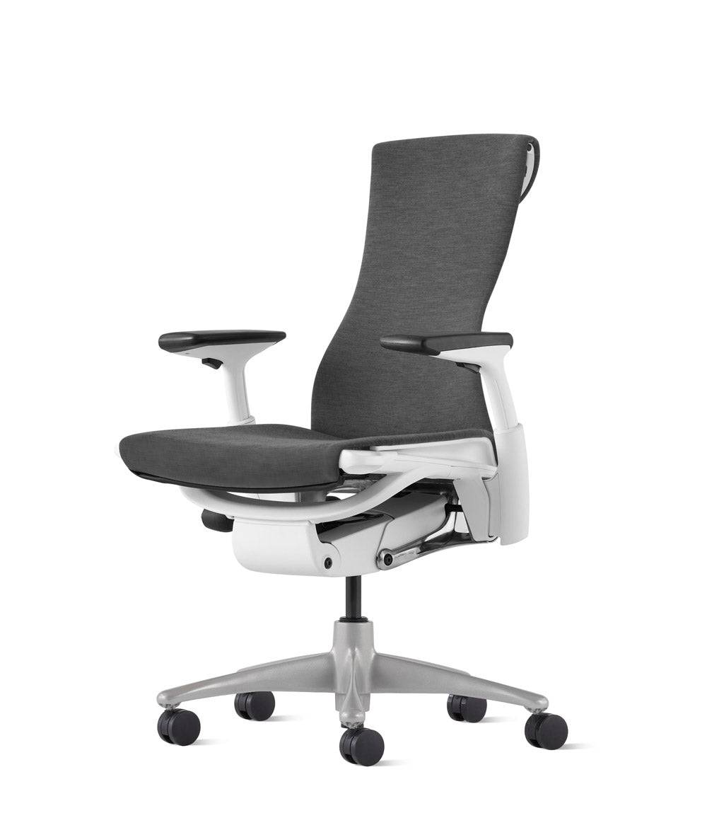 Embody-bureaustoel in Medley/Wit/Charcoal by Herman Miller