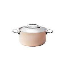 Gryde Kobber Ø28 cm m/låg DE BUYER kobbe