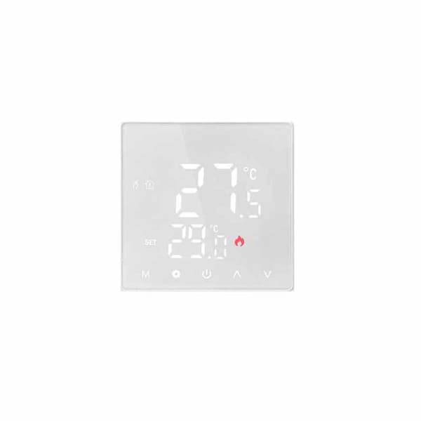 Smart WiFi Termostat för Vattenuppvärmning - APP & Röststyrning, Energibesparing, kompatibel med Smart Home System White