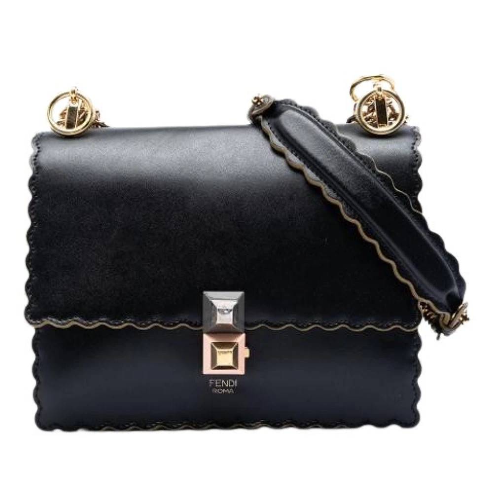 Fendi Vintage Pre-owned Leather fendi-bags - Vintage - Dame - Sort - ONE SIZE - Uld