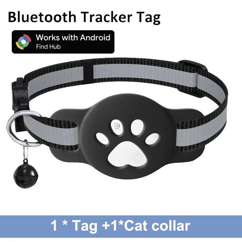 Google Find My Pet Collar Tracker for Android — IP68 Waterproof, No Subscription - tag with b-collar