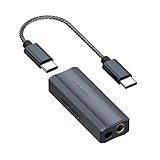 Fosi Audio DS2 USB C till AUX hörlursförstärkare DAC dongle 3,5 mm jack ljudadapter bärbar förstärkare med dubbla utgångar DSD256 4,4 mm balanserad högupplöst CS43131-chip