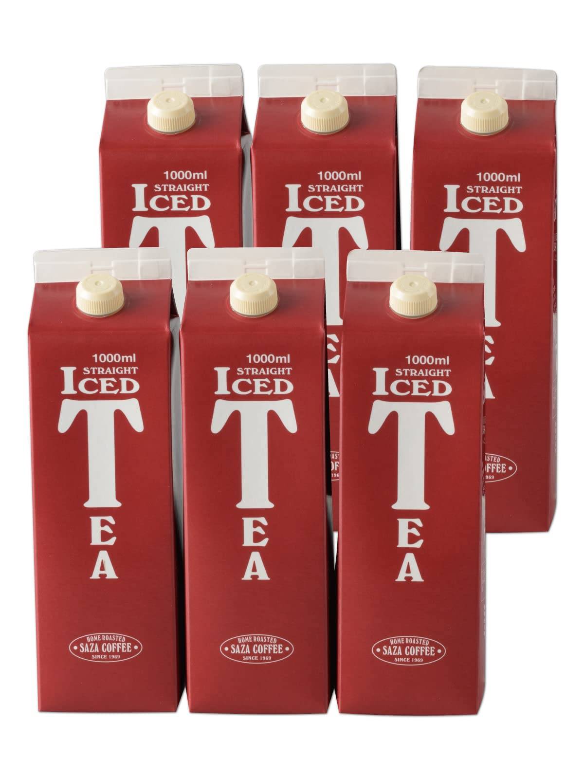 iced 1000ml x 6 Saza Kenyan tea popular Day popular Day Day [Straight tea, unsweetened, bottles] Coffee, leaves, gift, present, item, Father's