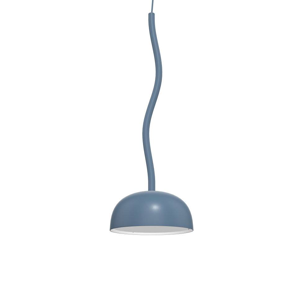 Curve Pendel - 3 strl. | alt. färgval | Ø Skärm: Ø=150 mm | Färg/Material: Duvblå - Metallskärm