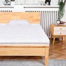 Sweetnight Liten bäddmadrass, 2 tum, quiltat fluffigt madrassskydd med elastiska hörnremmar, bäddmadrass av hög kvalitet, andningsbart madrassöverdrag i mikrofiber (80 x 190 x 6 cm)